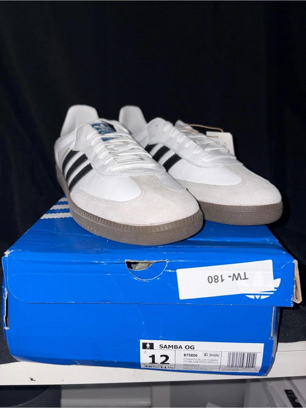 adidas Samba OG Black White Brown Sole